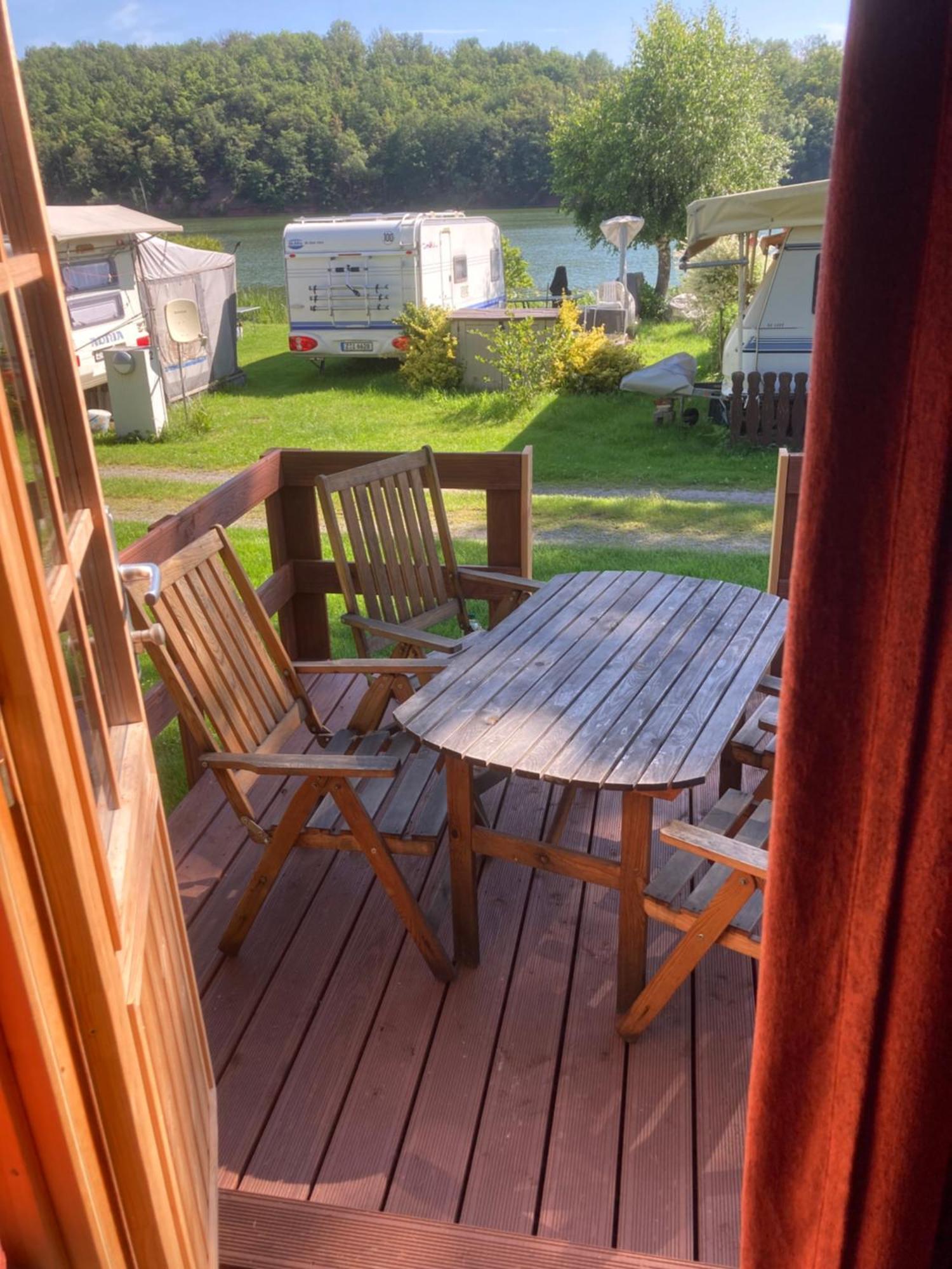 Campingfass Mit Panoramaterrasse Langenbernsdorf Eksteriør bilde