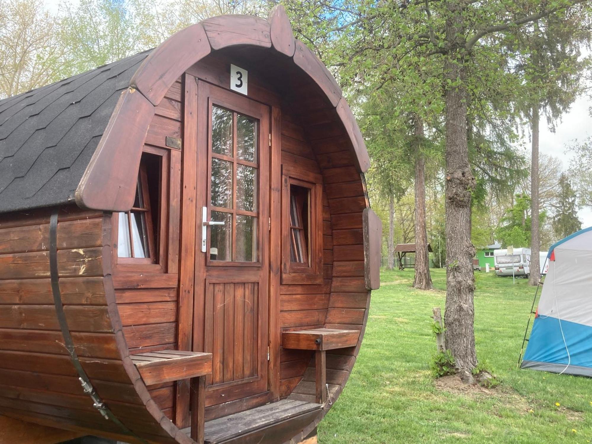 Campingfass Mit Panoramaterrasse Langenbernsdorf Eksteriør bilde